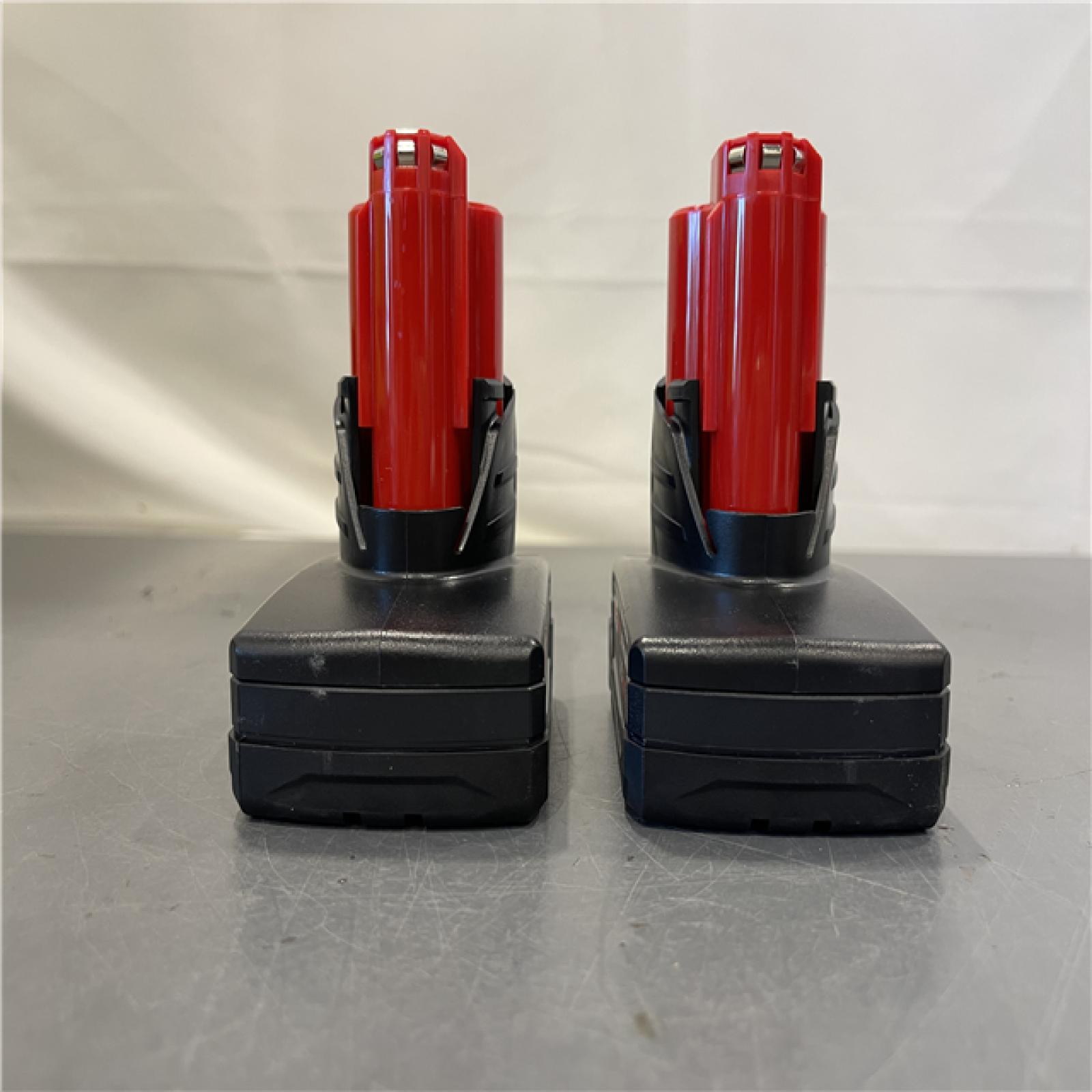 AS-IS - Milwaukee M12 12-Volt Lithium-Ion XC Extended Capacity 3.0Ah Battery Pack (2-Pack)