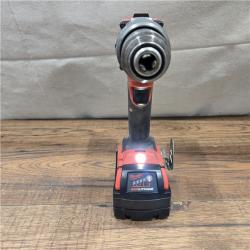 AS-IS Milwaukee 2904-22 Hammer Drill Driver Kit with Batteries  Charger & Tool Case  Red