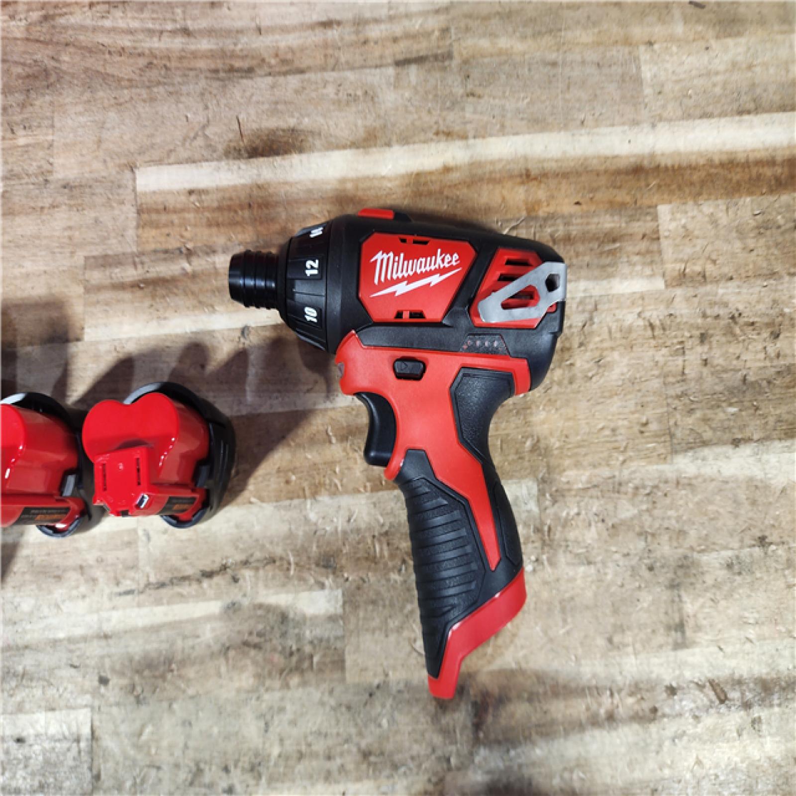 HOUSTON LOCATION - AS - IS Milwaukee 12V Lithium-Ion Cordless 1/4 in. Hex Screwdriver Kit