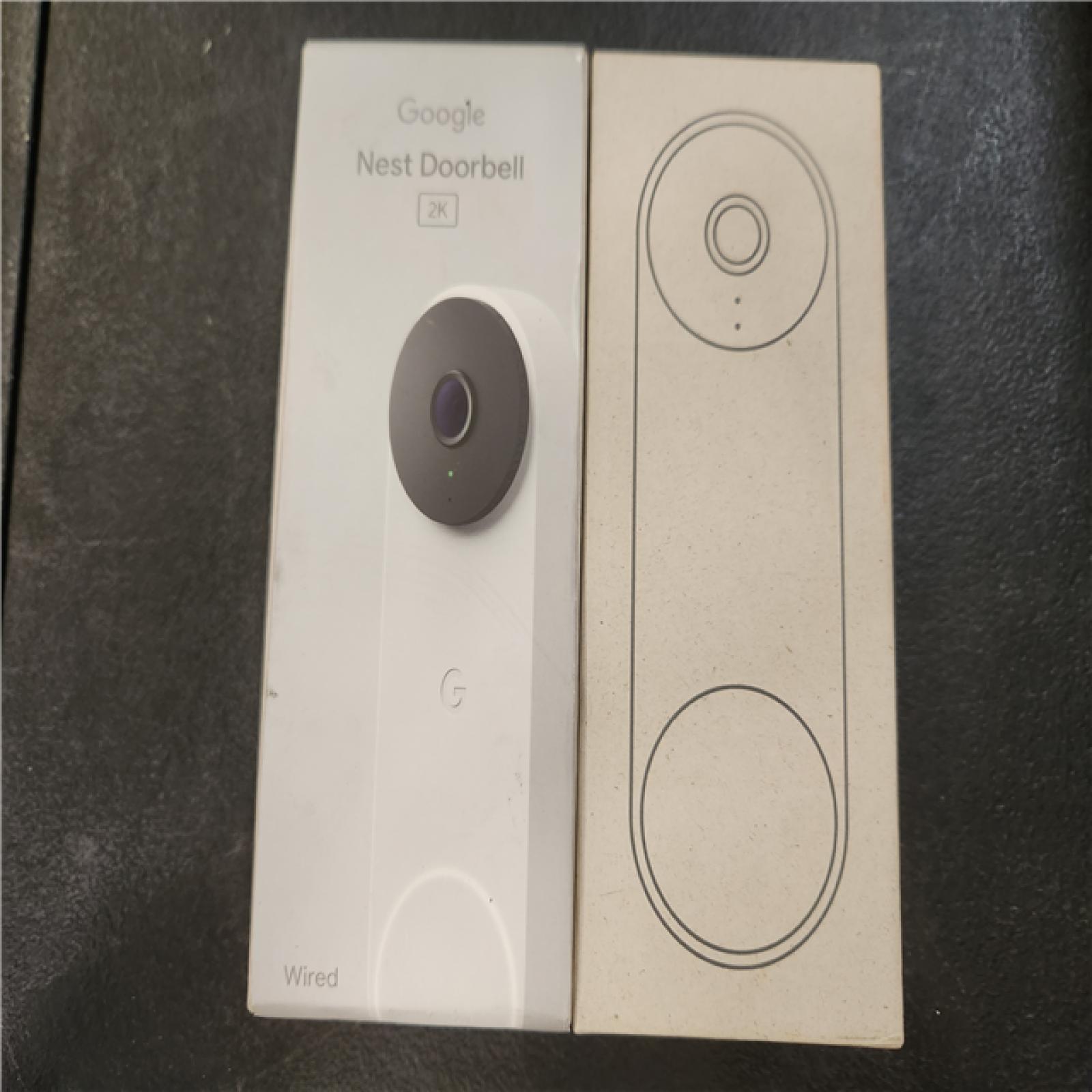 Phoenix AS-IS Google Nest Doorbell (Wired  3rd Gen) - Smart Wi-Fi Video Doorbell Camera (2-Pack)