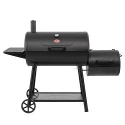 DALLAS LOCATION - Char-Griller Smokin' Champ Charcoal Grill Offset Smoker in Black PALLET -(4 UNITS)