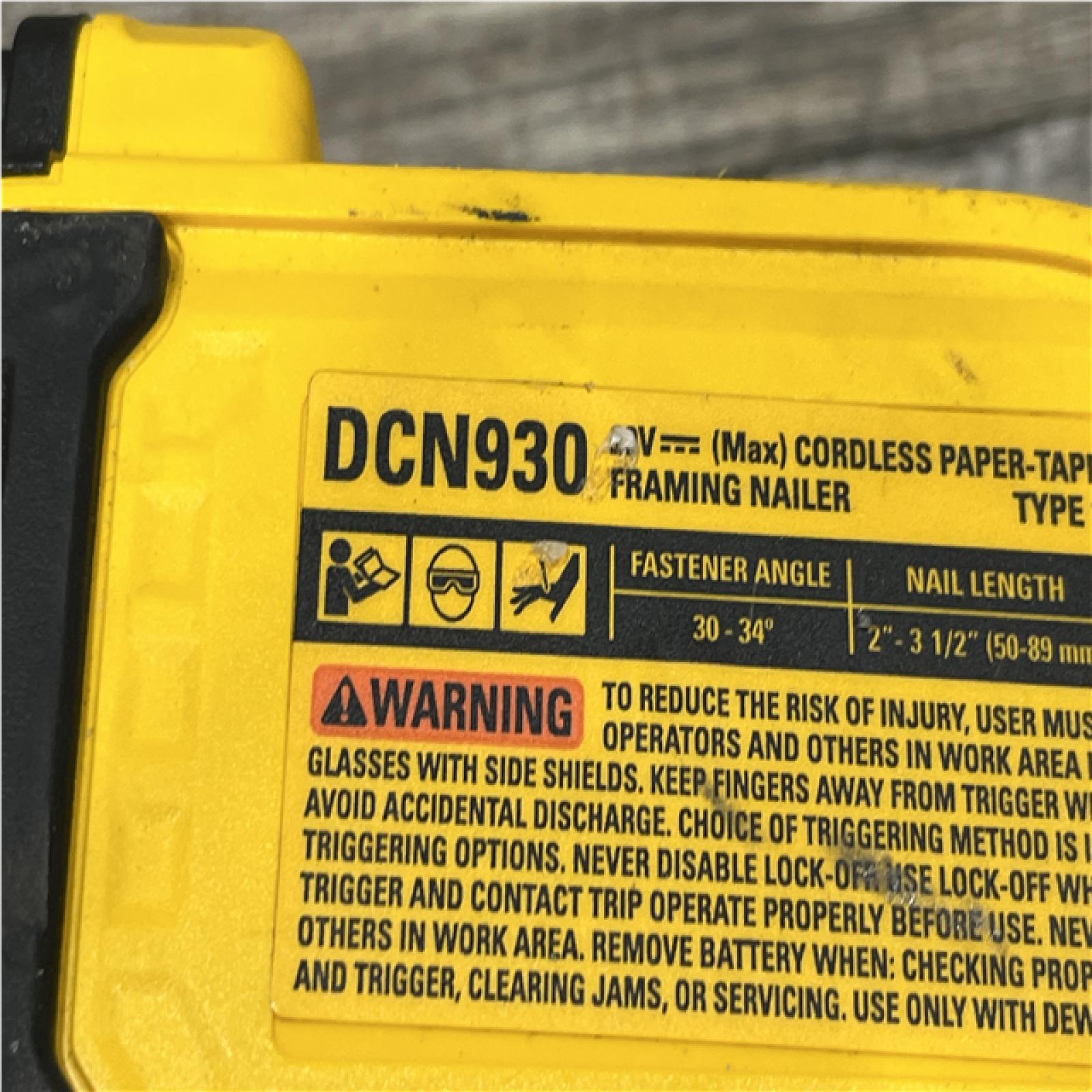 AS-IS DEWALT 20V 30 Degree Cordless Framing Nailer (Tool-Only)