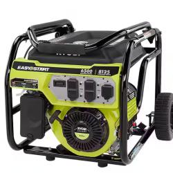 DALLAS LOCATION- AS-IS RYOBI 8125-Watt Gasoline Powered Portable Generator with CO Detect Shutdown Sensor