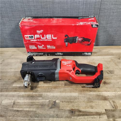 HOUSTON LOCATION - AS-IS Milwaukee M18 18V Fuel 1/2  Right Angle Drill Super Hawg Cordless Lithium-Ion 2809-20 (TOOL ONLY)