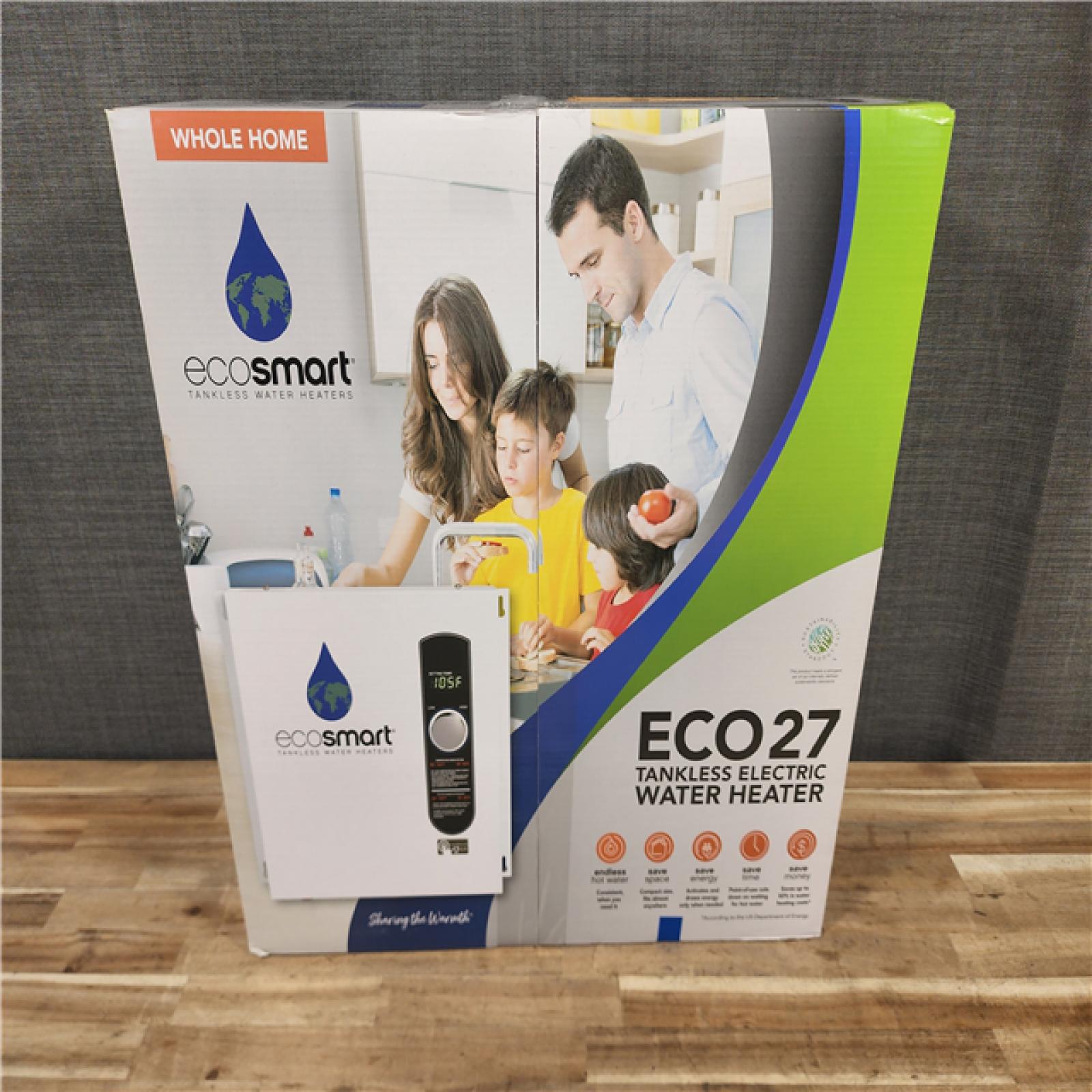 HOUSTON LOCATION - AS-IS (NEW) ECO27 TANKLESS ELECTRIC WATER HEATER