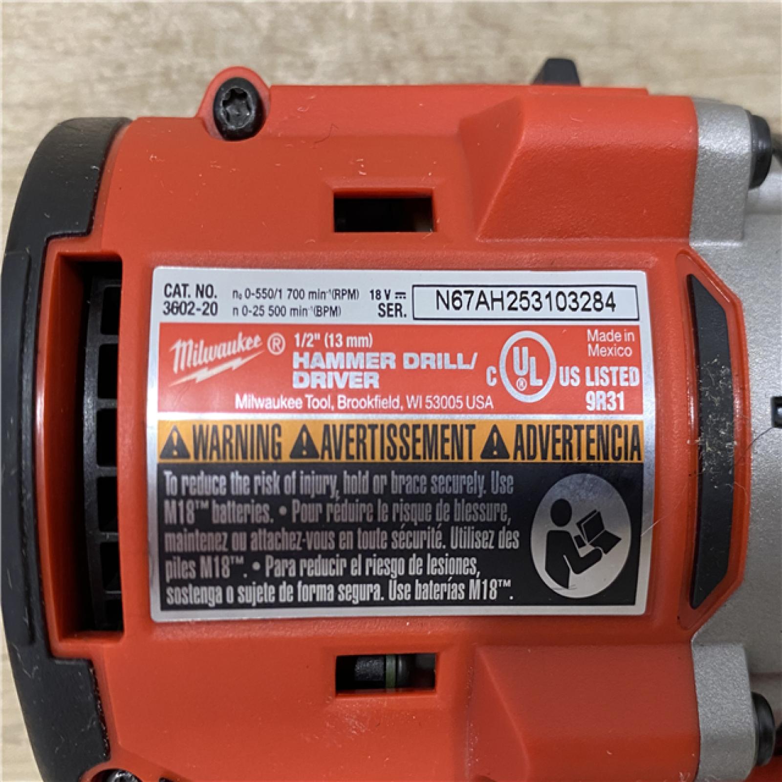 AS-IS Milwaukee 18-Volt Lithium-Ion Brushless Cordless Compact Hammer Drill/Impact Combo Kit