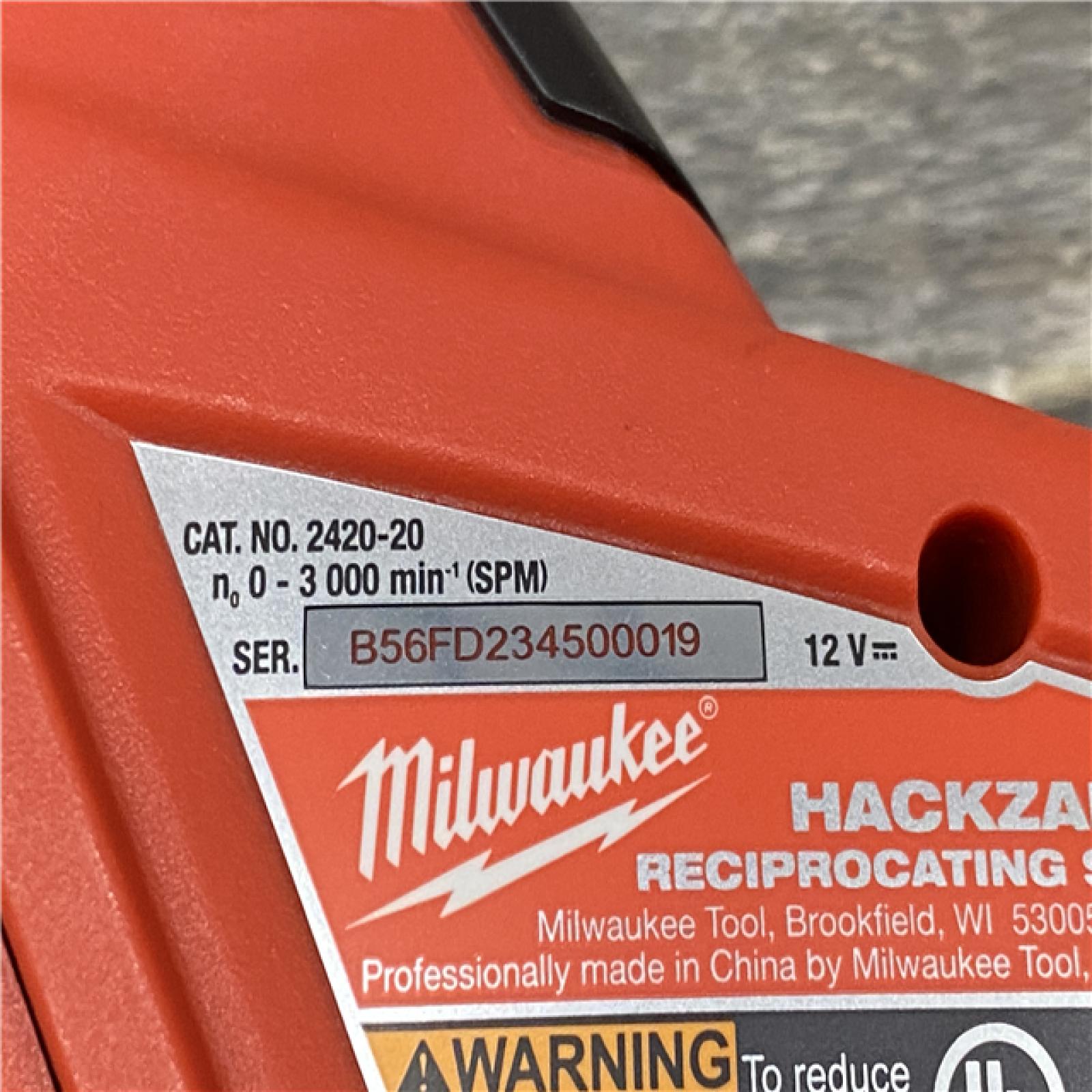 AS-IS Milwaukee 12V Lithium-Ion HACKZALL Cordless Reciprocating Saw Kit
