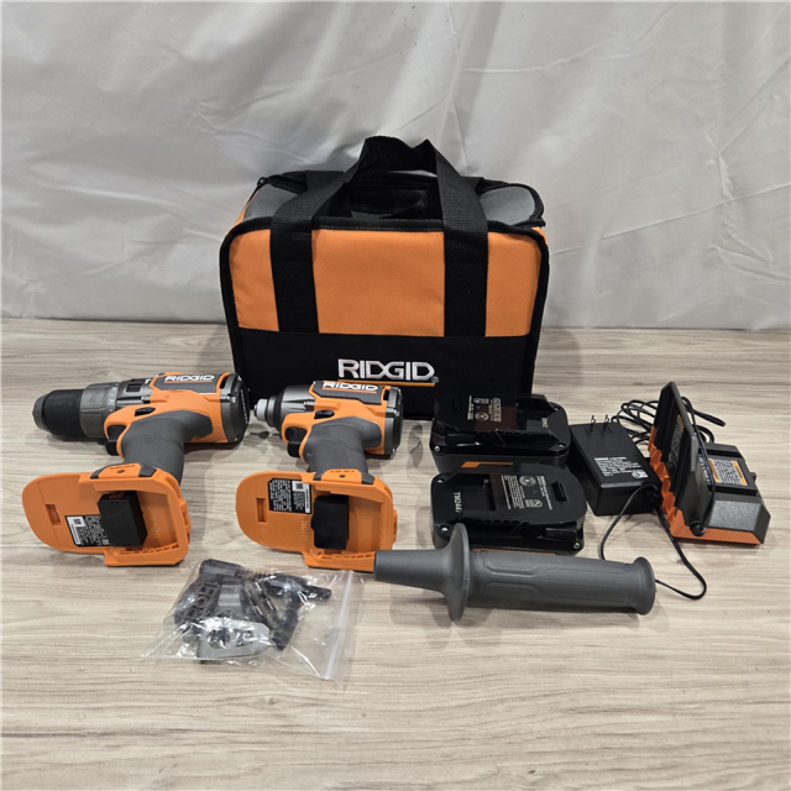 AS-IS RIDGID 18V Brushless Cordless 2-Tool Combo Kit