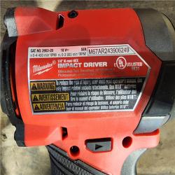 HOUSTON LOCATION - AS-IS (4) Milwaukee 2953-20 18V Lithium-Ion Brushless Cordless 1/4   Hex Impact Driver (TOOL ONLY)