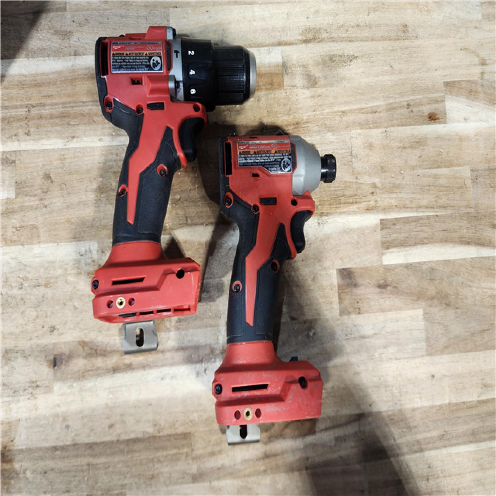 HOUSTON LOCATION - AS-IS Milwaukee 18-Volt Lithium-Ion Brushless Cordless Compact Hammer Drill/Impact Combo Kit