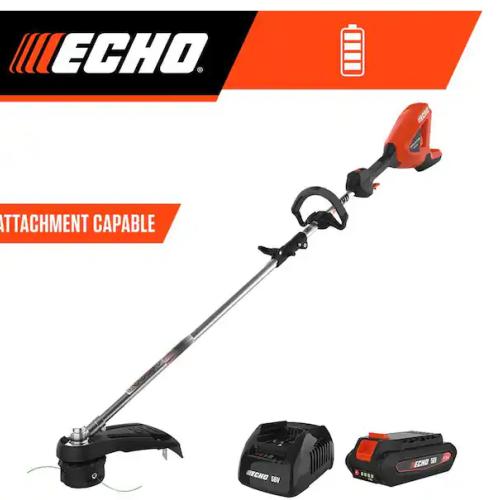 DALLAS LOCATION- NEW!- ECHO 56V Brushless Cordless Battery Attachment Capable 16 in. String Trimmer w/ Speed-Feed Head and 2.5Ah Battery and Charger (2 UNITS)