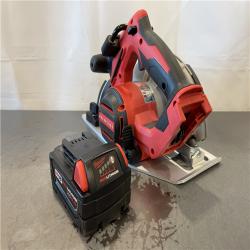 AS-IS - Milwaukee M18 18V Lithium-Ion Brushless Cordless 7-1/4 in. Circular Saw with 5.0Ah Battery