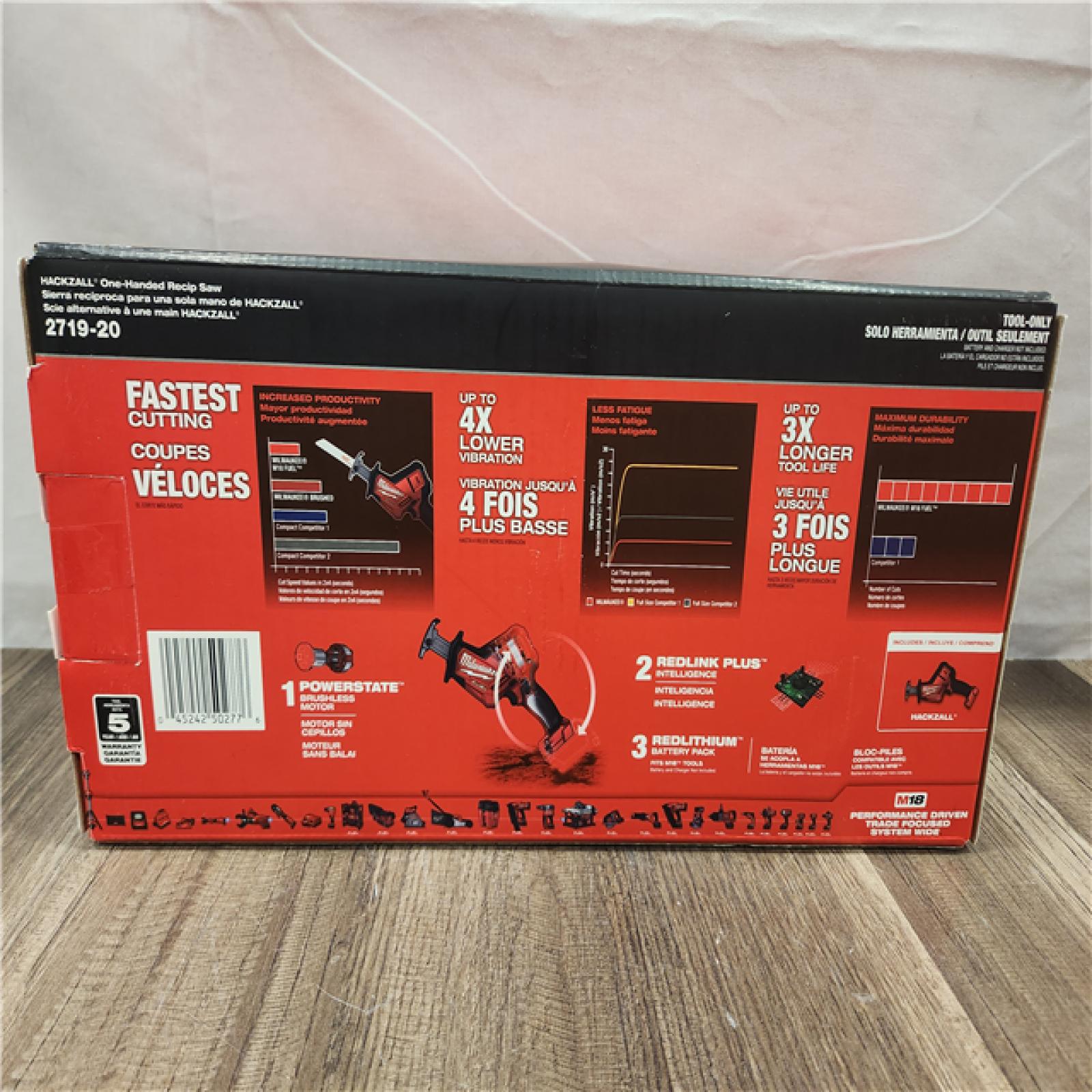 NEW- Milwaukee Hackzall Reciprocating Saw (Tool-Only)