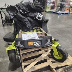 Dallas Location - As-Is RYOBI 80V HP Brushless 42 in. Battery Riding Mower (2) 80V Batteries  and Charger