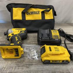 AS-IS DEWALT Atomic 20V Max Lithium-Ion Brushless Cordless Compact 1/4 in. Impact Driver Kit