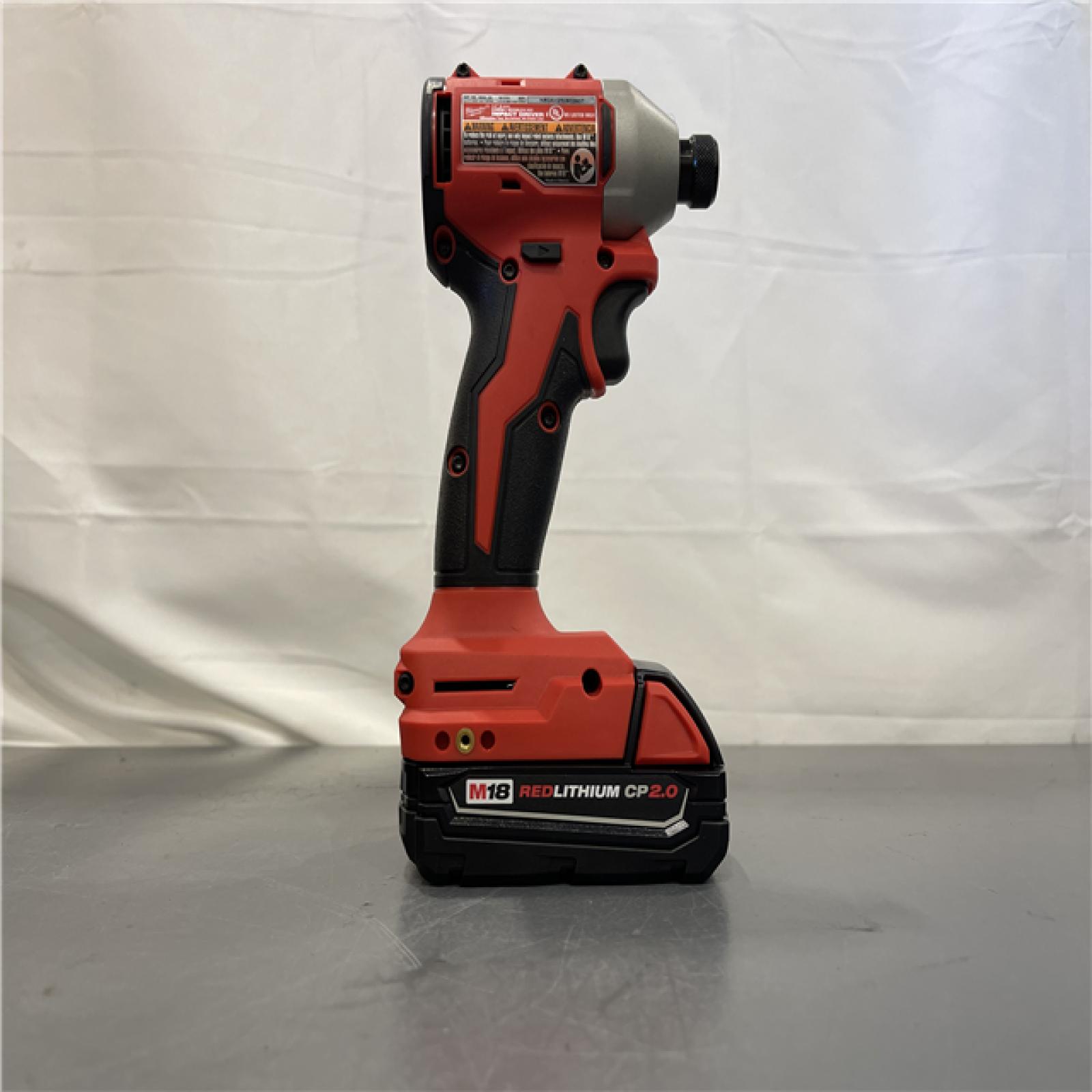 AS-IS - Milwaukee M18 Compact Brushless 1/4  Hex Impact Driver Kit