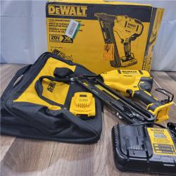 AS-IS DEWALT 20V MAX XR 15 Ga. Cordless 34 Deg Nailer 20 V