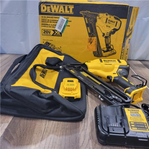 AS-IS DEWALT 20V MAX XR 15 Ga. Cordless 34 Deg Nailer 20 V