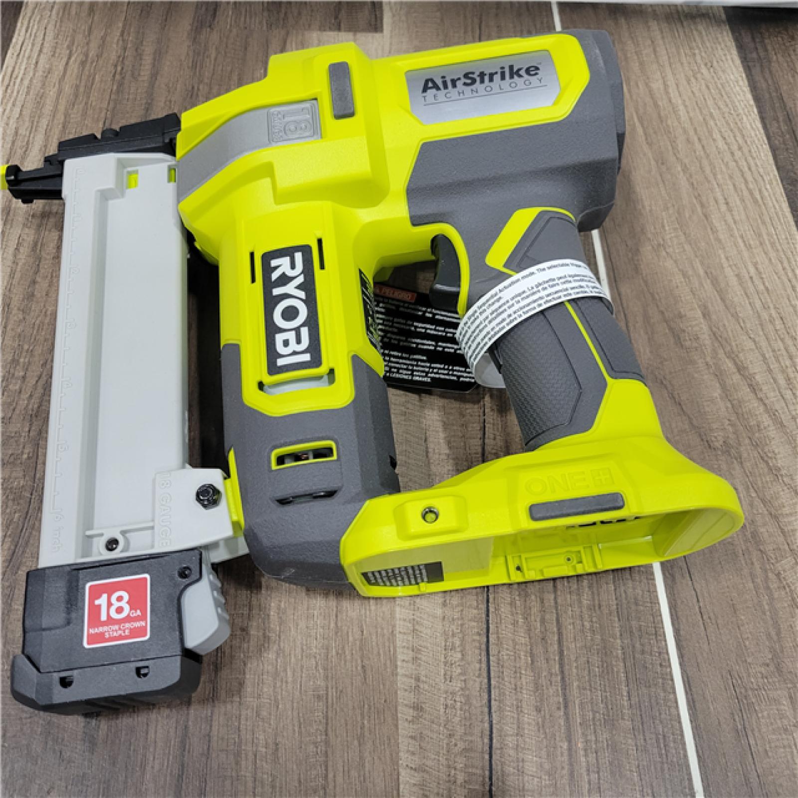 GOOD  RYOBI ONE+ 18V 18-Gauge Cordless AirStrike Narrow Crown Stapler (Tool Only)
