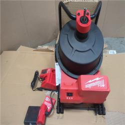 CALIFORNIA AS-IS MILWAUKEE DRUM MACHINE W/ 3/8 CABLE KIT