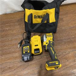 AS-IS DEWALT ATOMIC 20V MAX Lithium-Ion Cordless 1/4 in. Brushless Impact Driver Kit, 5 Ah Battery, Charger, and Bag