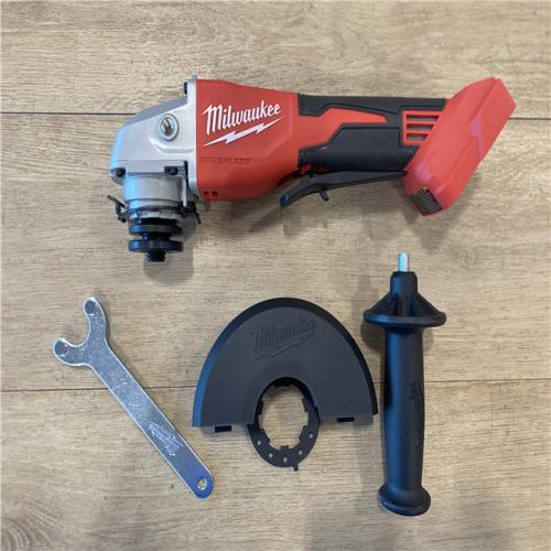 AS-IS Milwaukee 18V Lithium-Ion Brushless Cordless 4-1/2 in./5 in. Grinder w/Paddle Switch (Tool-Only)
