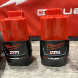 AS-IS Milwaukee  FUEL 12V Lithium-Ion Brushless Cordless 4-in-1 Installation 3/8 in. Drill Driver Kit