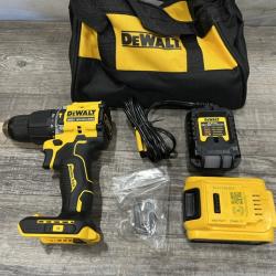 AS-IS DEWALT ATOMIC 20V Lithium-Ion Cordless 1/2 in. Hammer Drill Kit