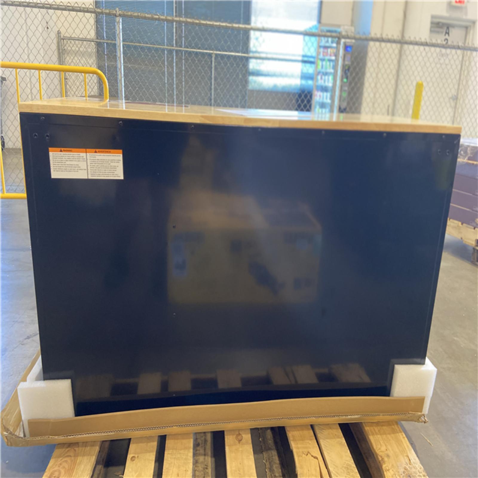 DALLAS LOCATION - Husky Modular Tool Storage 52 in. W x 20 in. D Standard Duty Black Mobile Workbench Cabinet