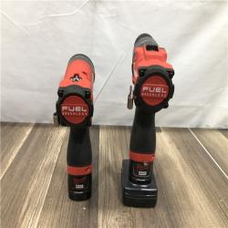 AS-IS Milwaukee FUEL 12-Volt Lithium-Ion Brushless Cordless Hammer Drill and Impact Driver Combo Kit