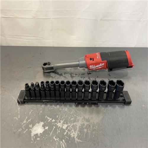 AS-IS - Milwaukee M12 FUEL INSIDER 12V Lithium-Ion Brushless Cordless 1/4 in. - 3/8 in. Extended Reach Box Ratchet