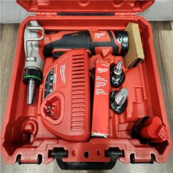 AS-IS- Milwaukee M12 12-Volt Lithium-Ion Cordless PEX Expansion Tool Kit with (2) 1.5 Ah Batteries  (3) Expansion Heads and Hard Case