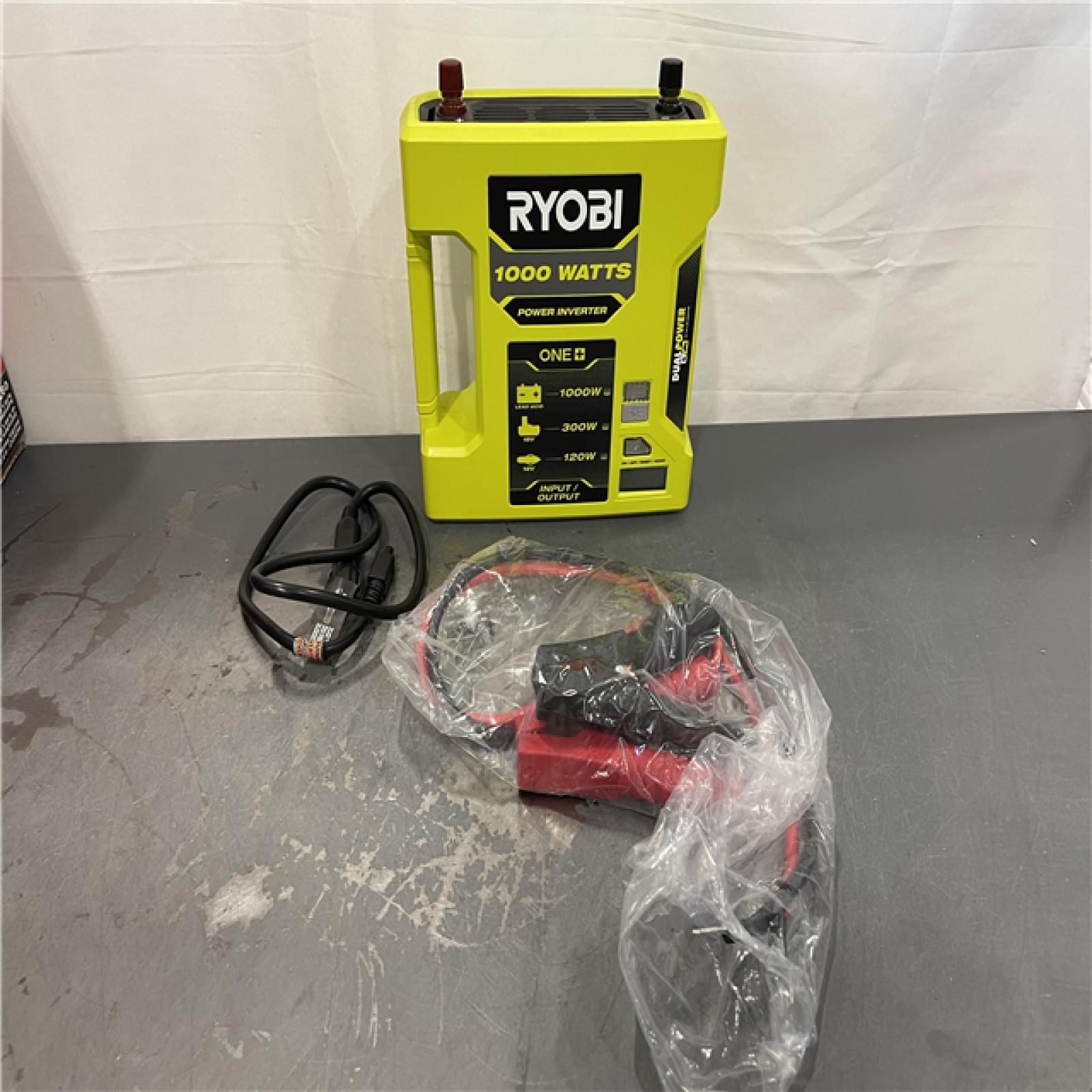 AS-IS - RYOBI ONE+ 18V 1000-Watt Max 12-Volt Automotive Power Inverter