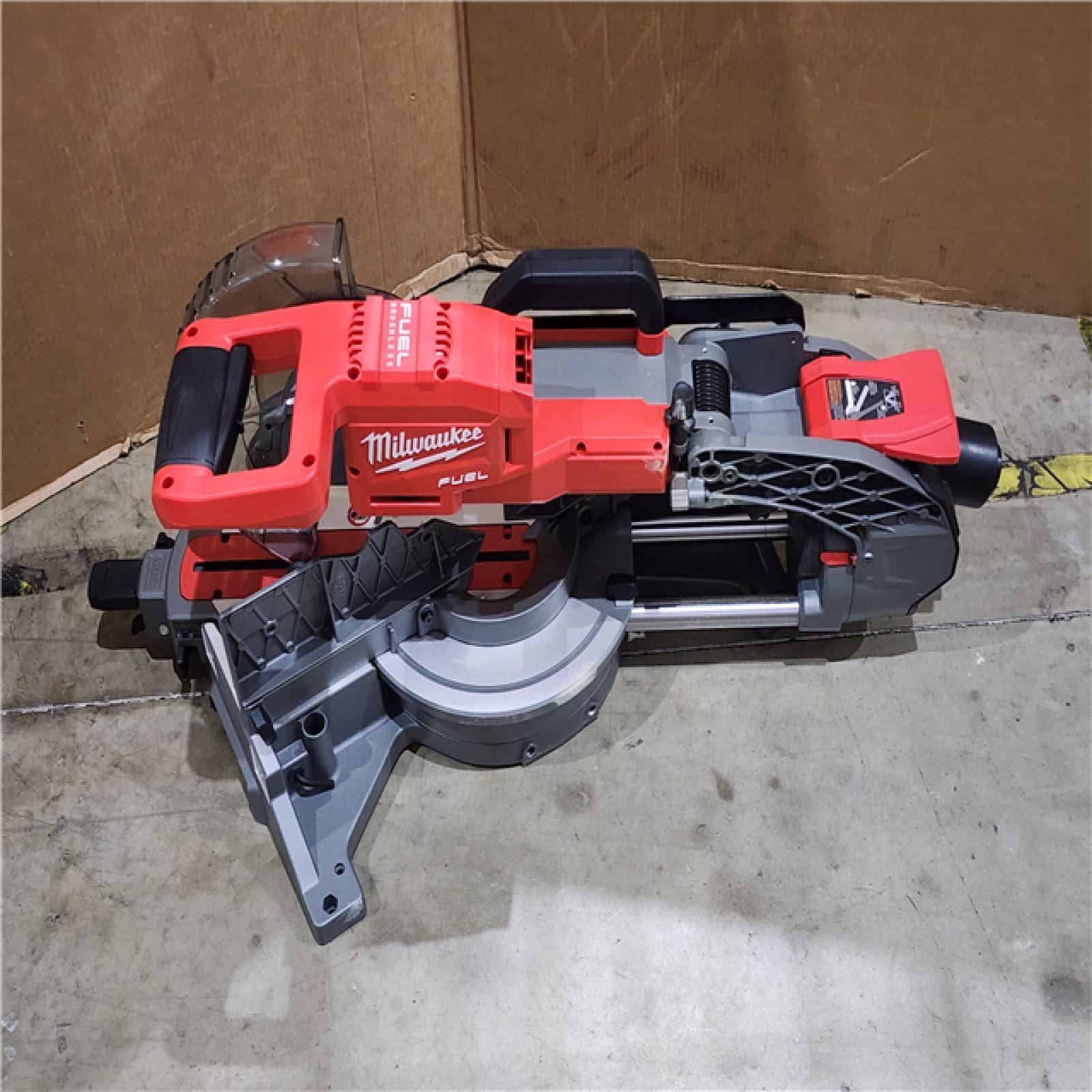HOUSTON LOCATION - AS-IS Milwaukee M18 FUEL Brushless Cordless 10 in. Dual Bevel Sliding Compound Miter Saw (Tool-Only)