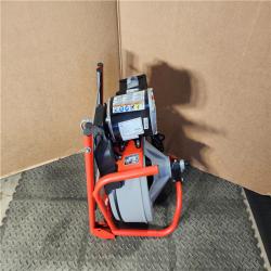HOUSTON LOCATION - AS-IS RIDGID K-400 Drain Cleaning Snake Auger 120-Volt Drum Machine with C-32IW 3/8 in. X 75 Ft. Cable + 4-Piece Tool Set & Gloves