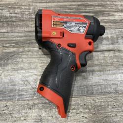 AS-IS Milwaukee  FUEL 12V Lithium-Ion Brushless Cordless 1/4 in. Hex Impact Driver (Tool-Only)