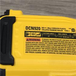 AS-IS DEWALT 20-Volt 21° Cordless Framing Nailer (Tool-Only)