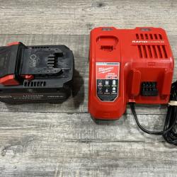 AS-IS Milwaukee 18-Volt Lithium-Ion REDLITHIUM FORGE Starter Kit with 12.0Ah Battery and Rapid Charger