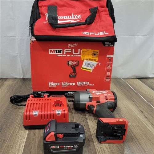 AS-IS Milwaukee M18 1/2 in. Cordless Brushless High Torque Impact Wrench Kit (Battery & Charger)
