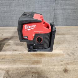 HOUSTON LOCATION - AS-IS Milwaukee Green 125 Ft. Cross Line and Plumb Points Laser Level Kit