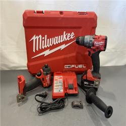 AS-IS - MILWAUKEE FUEL 18V Lithium-Ion Brushless Cordless Hammer Drill and Impact Driver Combo Kit