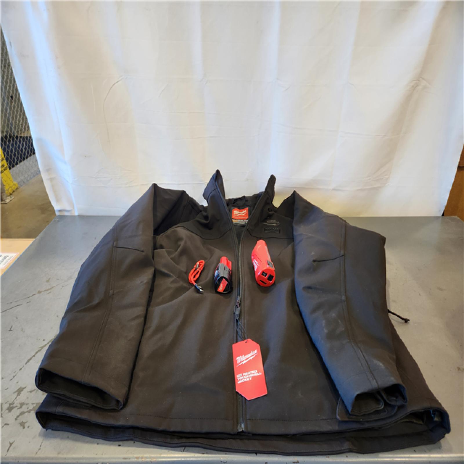 AS-IS- Heated Jacket Men's Polyester Black 2XL