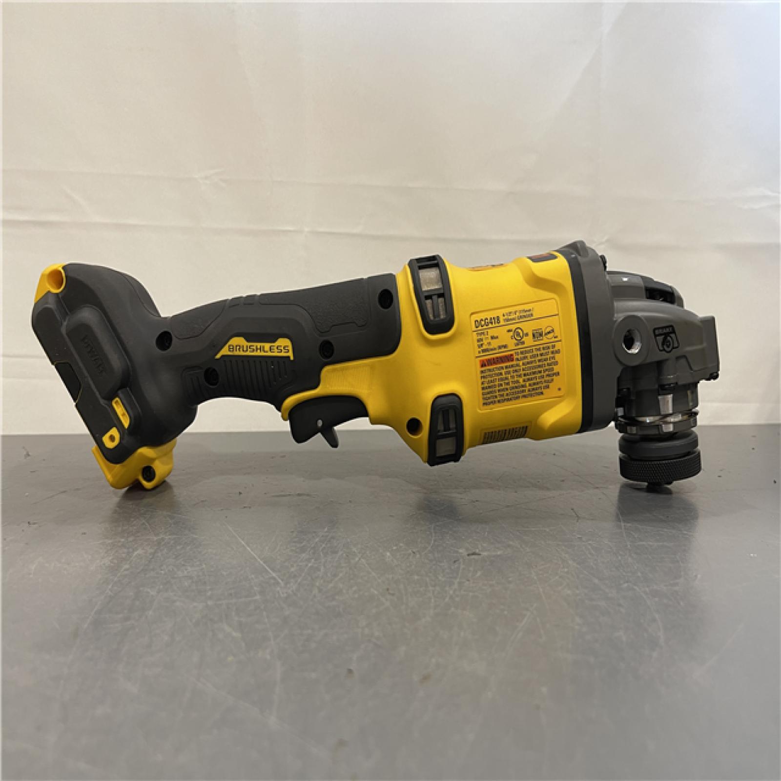 AS-IS - DEWALT 60V MAX Cordless Brushless 4.5 in. to 6 in. Small Angle Grinder with Kickback Brake