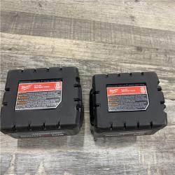 AS-IS Milwaukee 18-Volt Lithium-Ion High Output Battery Starter Kit with Two 6.0 Ah Battery and Charger