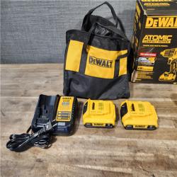HOUSTON LOCATION - AS-IS Dewalt DCK225D2 20V MAX ATOMIC Compact Cordless Drill Driver and Impact Driver Combo Kit