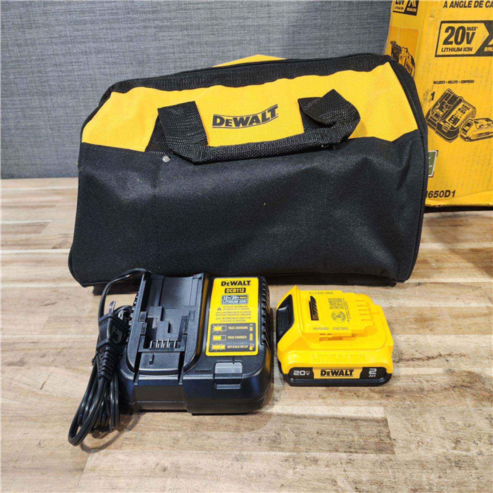 HOUSTON LOCATION - AS-IS DEWALT 20V MAX XR Lithium-Ion Cordless 2-1/2 in. 15-Gauge Finish Nailer Kit