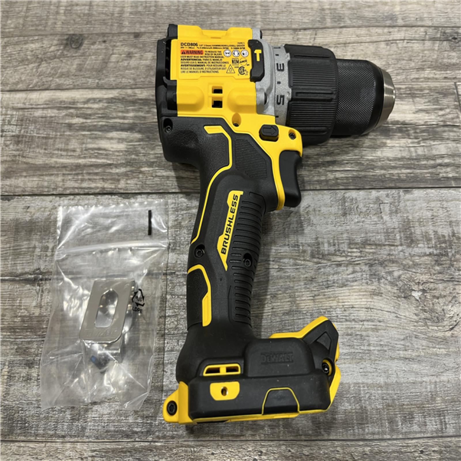 AS-IS DEWALT 20V XR Brushless Cordless 1/2 in. Hammer Drill (Tool-Only)
