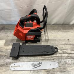 AS-IS Milwaukee FUEL 14 in. 18V Lithium-Ion Brushless Cordless Battery Top Handle Chainsaw (Tool Only)