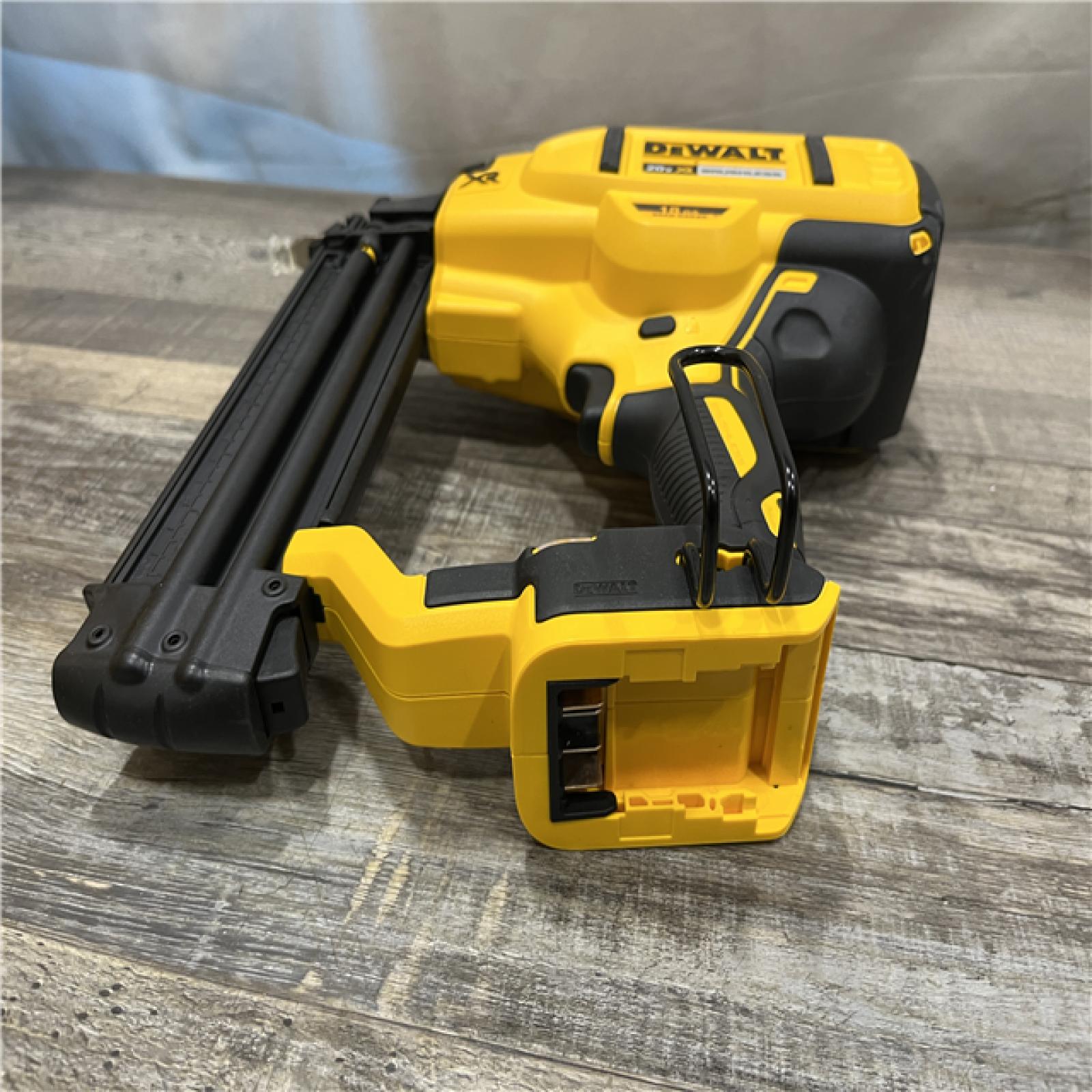 AS-IS DEWALT 20V MAX XR Lithium-Ion Electric Cordless 18-Gauge Brad Nailer (Tool Only)