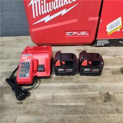 HOUSTON LOCATION - AS-IS (APPEARS LIKE NEW) Milwaukee 2904-22 Hammer Drill Driver Kit with Batteries  Charger & Tool Case  Red